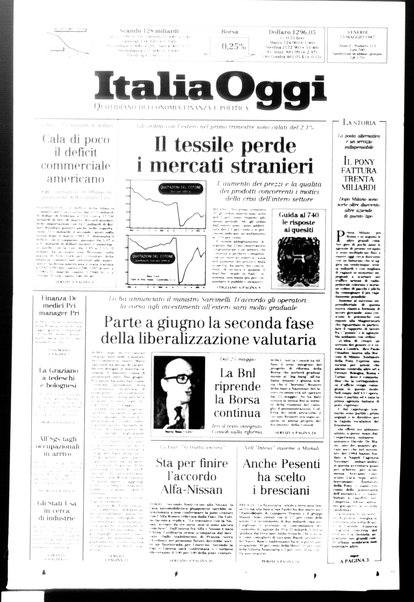 Italia oggi : quotidiano di economia finanza e politica